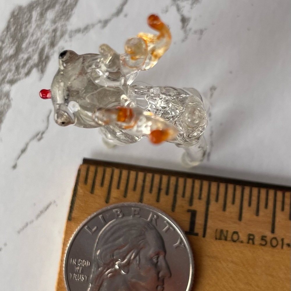 Mini Glass Reindeer Rudolph - Picture 12 of 14